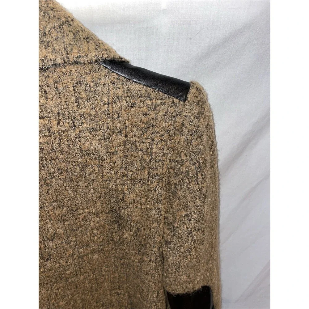 Yoana Baraschi Women’s Fashion Jacket Size 4 Brown Alpaca Blend Going Out Party